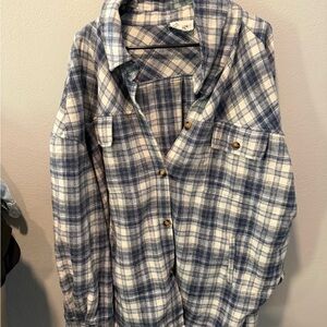 Plaid Button Down Shirt for Women